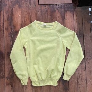 Vintage Neon Yellow Sweater